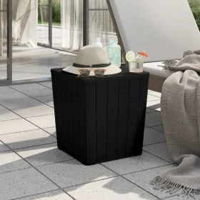 Mesa de jardín con tapa extraíble polipropileno negro de vidaXL, Mesas de jardín - Ref: Foro24-364152, Precio: 67,76 €, Descu...