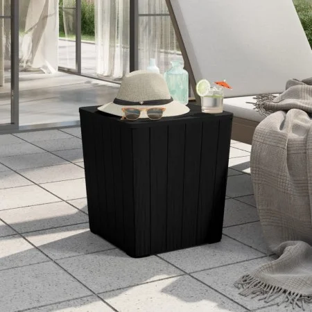 Mesa de jardín con tapa extraíble polipropileno negro de vidaXL, Mesas de jardín - Ref: Foro24-364152, Precio: 67,76 €, Descu...