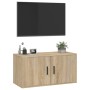 Mueble para TV de pared roble Sonoma 80x34,5x40 cm en Muebles TV | Comprar online en Foru.es