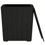 Mesa de jardín con tapa extraíble polipropileno negro de vidaXL, Mesas de jardín - Ref: Foro24-364152, Precio: 67,76 €, Descu...