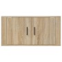 Mueble para TV de pared roble Sonoma 80x34,5x40 cm en Muebles TV | Comprar online en Foru.es
