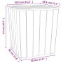 Mesa de jardín con tapa extraíble polipropileno negro de vidaXL, Mesas de jardín - Ref: Foro24-364152, Precio: 73,18 €, Descu...