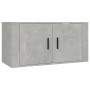 Mueble para TV de pared gris hormigón 80x34,5x40 cm en Muebles TV | Comprar online en Foru.es