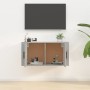 Mueble para TV de pared gris hormigón 80x34,5x40 cm en Muebles TV | Comprar online en Foru.es