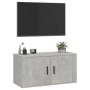 Mueble para TV de pared gris hormigón 80x34,5x40 cm en Muebles TV | Comprar online en Foru.es