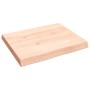 Tablero de mesa madera maciza borde natural 60x50x(2-6) cm de vidaXL, Tableros para mesas - Ref: Foro24-363868, Precio: 59,14...