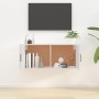 Mueble para TV de pared blanco 100x34,5x40 cm en Muebles TV | Comprar online en Foru.es