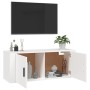 Mueble para TV de pared blanco 100x34,5x40 cm en Muebles TV | Comprar online en Foru.es
