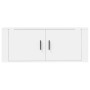 Mueble para TV de pared blanco 100x34,5x40 cm en Muebles TV | Comprar online en Foru.es
