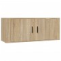 Mueble para TV de pared roble Sonoma 100x34,5x40 cm en Muebles TV | Comprar online en Foru.es
