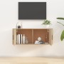 Mueble para TV de pared roble Sonoma 100x34,5x40 cm en Muebles TV | Comprar online en Foru.es