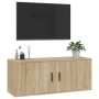 Mueble para TV de pared roble Sonoma 100x34,5x40 cm en Muebles TV | Comprar online en Foru.es