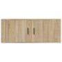 Mueble para TV de pared roble Sonoma 100x34,5x40 cm en Muebles TV | Comprar online en Foru.es