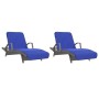 Toallas de playa 2 uds tela azul klein 400 g/m² 75x200 cm de vidaXL, Toallas de playa - Ref: Foro24-362678, Precio: 47,21 €, ...