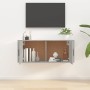 Mueble para TV de pared gris hormigón 100x34,5x40 cm en Muebles TV | Comprar online en Foru.es