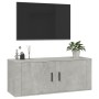 Mueble para TV de pared gris hormigón 100x34,5x40 cm en Muebles TV | Comprar online en Foru.es