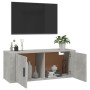 Mueble para TV de pared gris hormigón 100x34,5x40 cm en Muebles TV | Comprar online en Foru.es