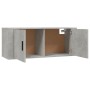 Mueble para TV de pared gris hormigón 100x34,5x40 cm en Muebles TV | Comprar online en Foru.es