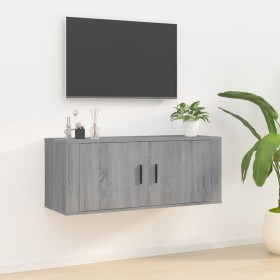 Mueble para TV de pared gris Sonoma 100x34,5x40 cm en Muebles TV | Comprar online en Foru.es