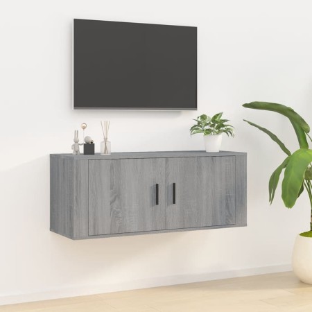 Mueble para TV de pared gris Sonoma 100x34,5x40 cm en Muebles TV | Comprar online en Foru.es