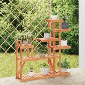 Soporte para flores de madera maciza abeto 110x25x111 cm de vidaXL, Soportes para macetas - Ref: Foro24-362868, Precio: 34,29...