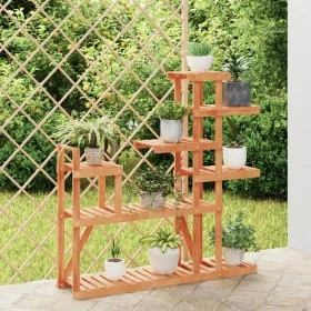 Soporte para flores de madera maciza abeto 110x25x111 cm de vidaXL, Soportes para macetas - Ref: Foro24-362868, Precio: 34,01...