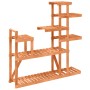 Soporte para flores de madera maciza abeto 110x25x111 cm de vidaXL, Soportes para macetas - Ref: Foro24-362868, Precio: 34,29...
