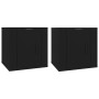 Muebles para TV de pared 2 uds negro 40x34,5x40 cm en Muebles TV | Comprar online en Foru.es
