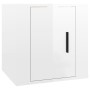 Mueble para TV de pared blanco brillante 40x34,5x40 cm en Muebles TV | Comprar online en Foru.es