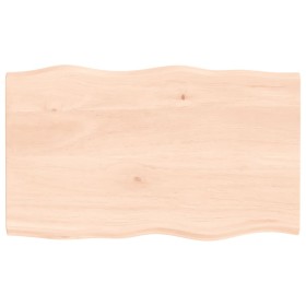 Tablero de mesa madera maciza roble borde natural 100x60x2 cm de vidaXL, Tableros para mesas - Ref: Foro24-363887, Precio: 79...