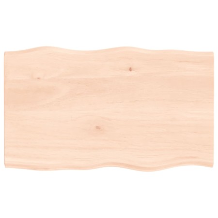 Tablero de mesa madera maciza roble borde natural 100x60x2 cm de vidaXL, Tableros para mesas - Ref: Foro24-363887, Precio: 79...
