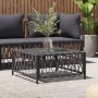 Mesa de jardín tela tejida gris antracita 70x70x34 cm de vidaXL, Sofás modulares de exterior - Ref: Foro24-364145, Precio: 60...