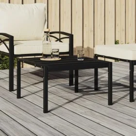 Mesa de centro de jardín acero negro 60x60x35 cm de vidaXL, Sofás modulares de exterior - Ref: Foro24-362726, Precio: 51,84 €...
