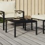 Mesa de centro de jardín acero negro 60x60x35 cm de vidaXL, Sofás modulares de exterior - Ref: Foro24-362726, Precio: 52,67 €...