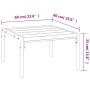 Mesa de centro de jardín acero negro 60x60x35 cm de vidaXL, Sofás modulares de exterior - Ref: Foro24-362726, Precio: 52,67 €...