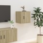 Mueble para TV de pared roble Sonoma 40x34,5x40 cm en Muebles TV | Comprar online en Foru.es