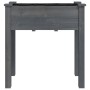 Jardinera con forro interior madera abeto gris 71x37x76 cm de vidaXL, Maceteros y jardineras - Ref: Foro24-364232, Precio: 57...