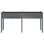 Jardinera con forro madera maciza de abeto gris 161x45x76 cm de vidaXL, Maceteros y jardineras - Ref: Foro24-364238, Precio: ...
