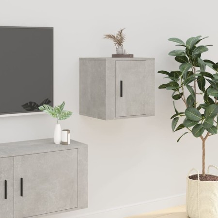 Mueble para TV de pared gris hormigón 40x34,5x40 cm en Muebles TV | Comprar online en Foru.es