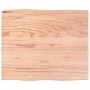 Tablero mesa madera tratada roble borde natural 60x50x2 cm de vidaXL, Tableros para mesas - Ref: Foro24-363932, Precio: 54,52...