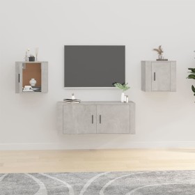 Muebles para TV de pared 2 uds gris hormigón 40x34,5x40 cm en Muebles TV | Comprar online en Foru.es