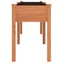 Jardinera con forro madera maciza de abeto marrón 203x53x76 cm de vidaXL, Maceteros y jardineras - Ref: Foro24-364240, Precio...