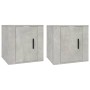 Muebles para TV de pared 2 uds gris hormigón 40x34,5x40 cm en Muebles TV | Comprar online en Foru.es