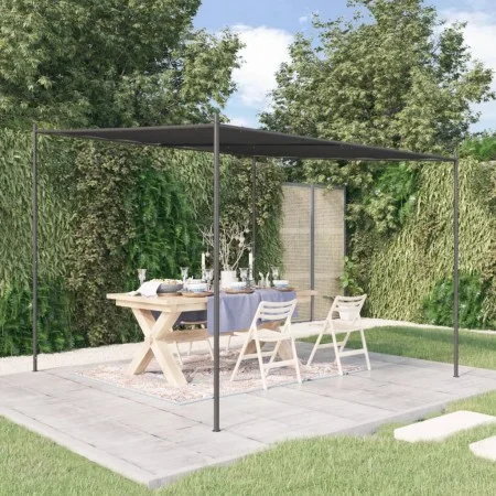 Cenador acero y tela gris antracita 3x3 m 180 g/m² de vidaXL, Carpas y cenadores - Ref: Foro24-362462, Precio: 195,14 €, Desc...