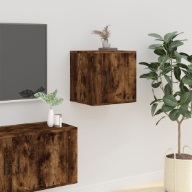 Mueble para TV de pared roble ahumado 40x34,5x40 cm en Muebles TV | Comprar online en Foru.es