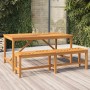 Mesa de comedor de jardín madera maciza de acacia 150x90x74 cm de vidaXL, Mesas de jardín - Ref: Foro24-362241, Precio: 200,7...