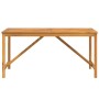 Mesa de comedor de jardín madera maciza de acacia 150x90x74 cm de vidaXL, Mesas de jardín - Ref: Foro24-362241, Precio: 200,7...