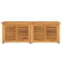 Caja de almacenaje de jardín con bolsa teca maciza 150x50x53 cm de vidaXL, Cajas de almacenaje para exteriores - Ref: Foro24-...