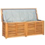 Caja de almacenaje de jardín con bolsa teca maciza 150x50x53 cm de vidaXL, Cajas de almacenaje para exteriores - Ref: Foro24-...