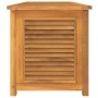 Caja de almacenaje de jardín con bolsa teca maciza 150x50x53 cm de vidaXL, Cajas de almacenaje para exteriores - Ref: Foro24-...